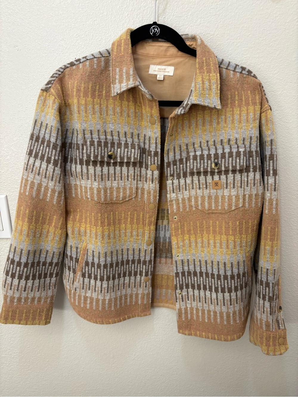 Roark Amberley Shirt Flannel Aztec Print Jacket XS